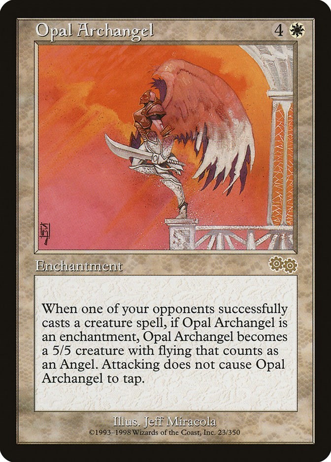 Opal Archangel #23 *Normal* NM - Urza's Saga MTG