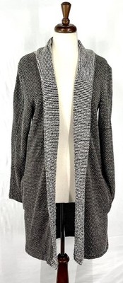 EUC Soulstar Black Label Men/Women Unisex Andover Marl Knit Long Cardigan Size M