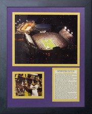 Legends Never Die Louisiana State Tigers Tiger Stadium Framed Photo Collage 11