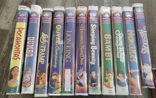 LOT of 11 Disney MASTERPIECE Collection VHS TAPES Vintage