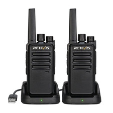 2 Retevis RT68 Walkie Talkies Long Range 1200mAh Rechargeable VOX Two Way Radio
