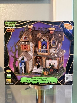 Lemax Spooky Town Boogiemen s Hangout 2006 Animated Musical Halloween w/ Box