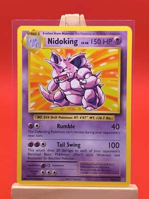 Nidoking 45/108 Evolutions Non Holo Exclusive Rare Pokemon Card | eBay