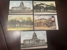 PIERRE SD - LOT (5) - South Dakota State Capitol - PC Postcard Postcards - c1910