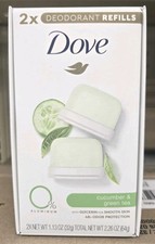 12 Dove Cucumber Green Tea Aluminum Free Deodorant Refills 6 2 units BULK.