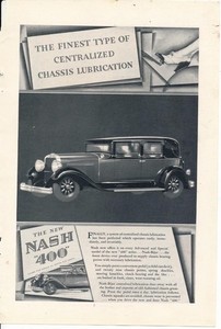 Magazine Ad - 1929 - Nash "400" Series