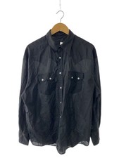 EDIFICE Long Sleeve Shirt, Size 2, Cotton, Black, 23-050-300-6120-2-0