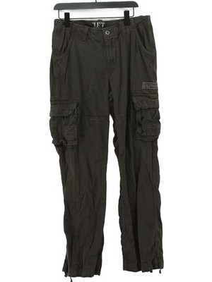 Alpha Industries Herren Hose W 34 in grau Baumwolle mit Elasthan Straight Cargo