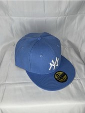 New York Yankees NE 59 Fifty Fitted Hat - Light Blue and White