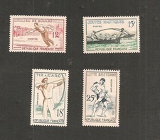 FRANCE 1958 JEUX TRADITIONNEL  YT n° 1161  1162 1163 1164
