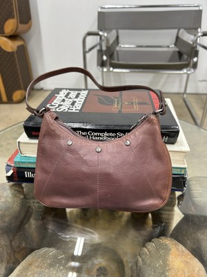 Vintage Yves Saint Laurent Rive Gauche Brown Leather Mini Mombasa