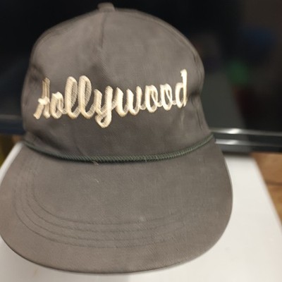 Schwarze Hollywood Kappe verstellbar.