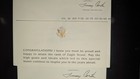 Jimmy Carter White House Eagle Scout Card & Envelope  — photo 1