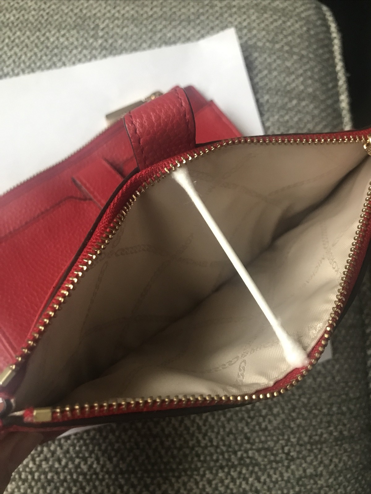 Michael Kors Adele Double Zip Phone Wristlet Pebb… - image 8