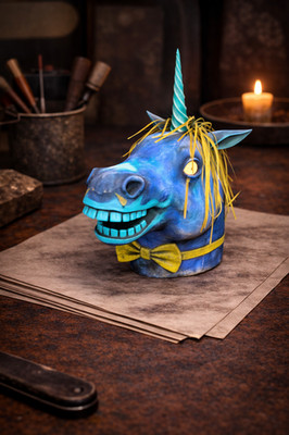 PS4 / PS5 -  Fallout 76  Mask Fasnacht Glowing Unicorn