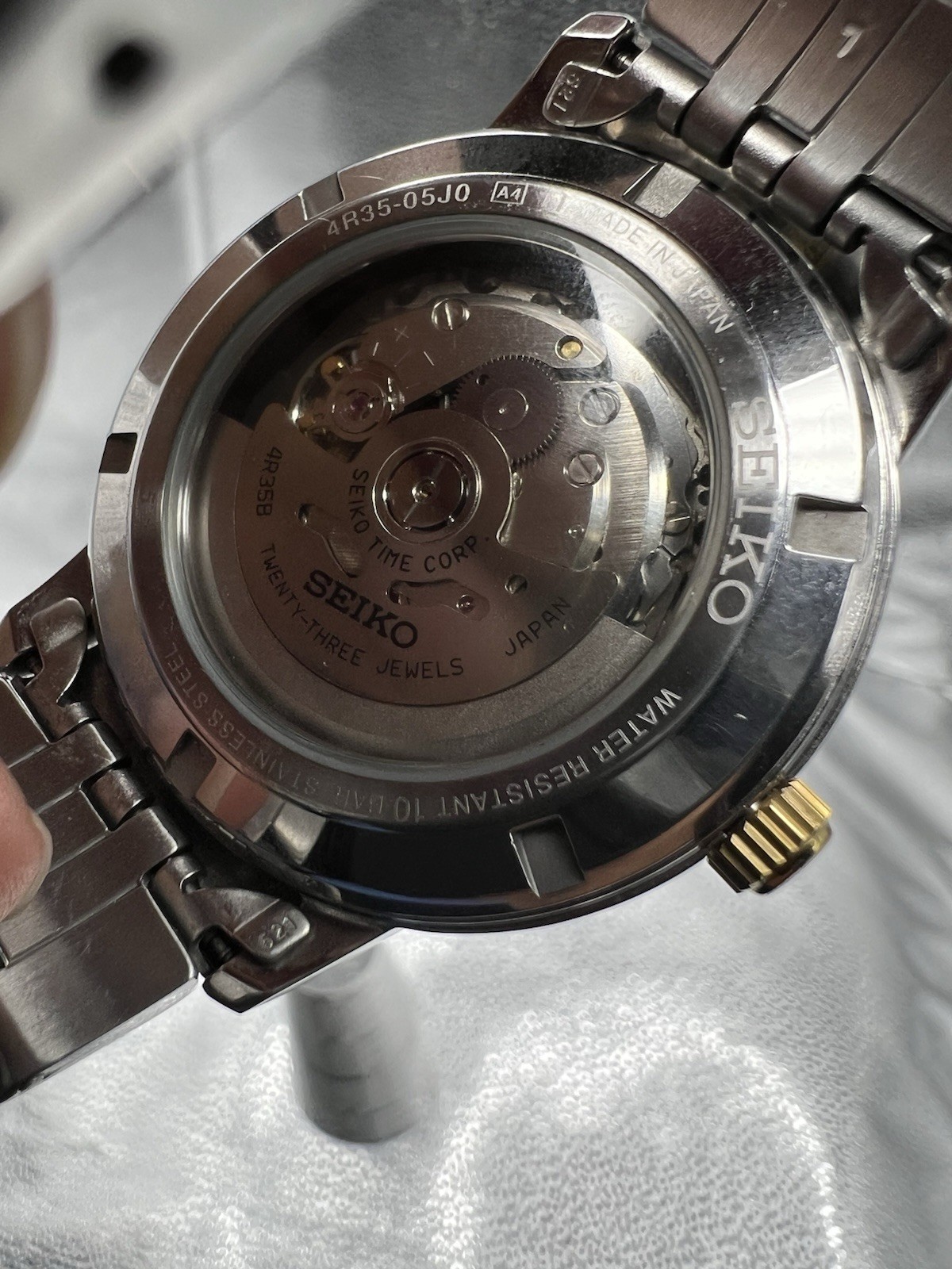 Seiko Mens Essentials Automatic White Sunray Dial… - image 11