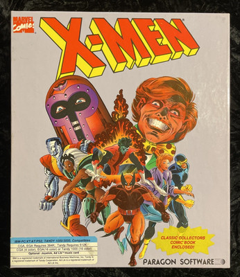 X-Men - Madness In Murderworld | IBM PC 5 1/4  Disk | Paragon Software 1989