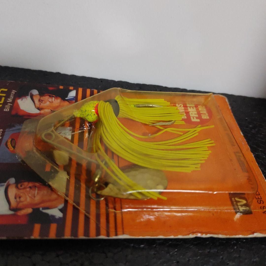 Old Bomar Mini Whacker Spinnerbait 1/6oz Used with Clear Skirt - Image 4