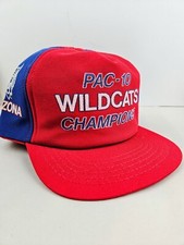 Vintage USA MADE Arizona Wildcats Pac 10 NCAA Puffy Trucker Hat Snapback Cap