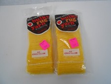 3 Vintage Red Heart pre-cut  Lemon Yellow   620 Latch Hook Rug Yarn