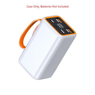 5V2A 4-Slot LCD Display 21700 Battery Power Case  Type-C Charger Box DIY Kit f
