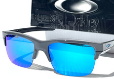 NEW Oakley THINLINK Dark Grey w Sapphire Iridium lens Sunglass 9316-04
