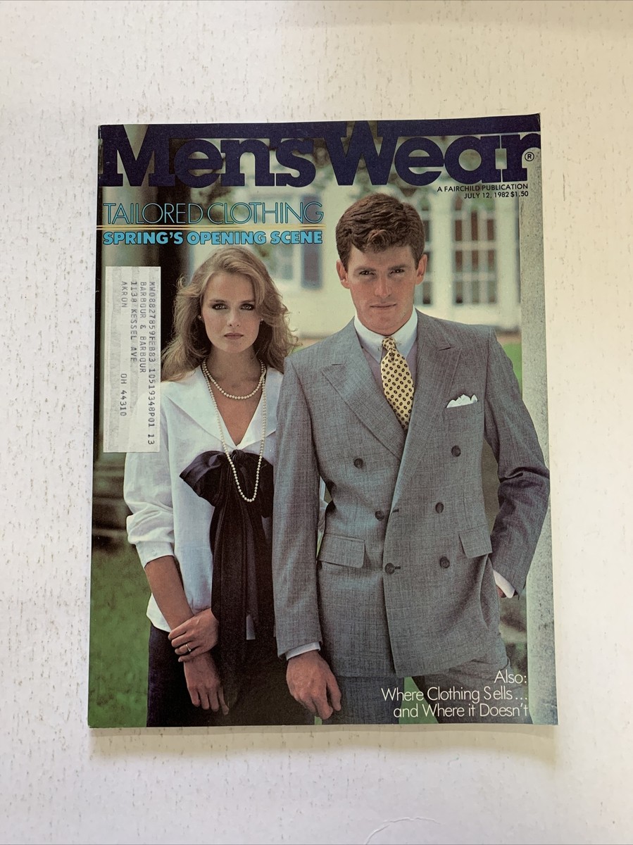 Vintage Men's Wear Magazine July 1982 - Vintage Fashion Magazine