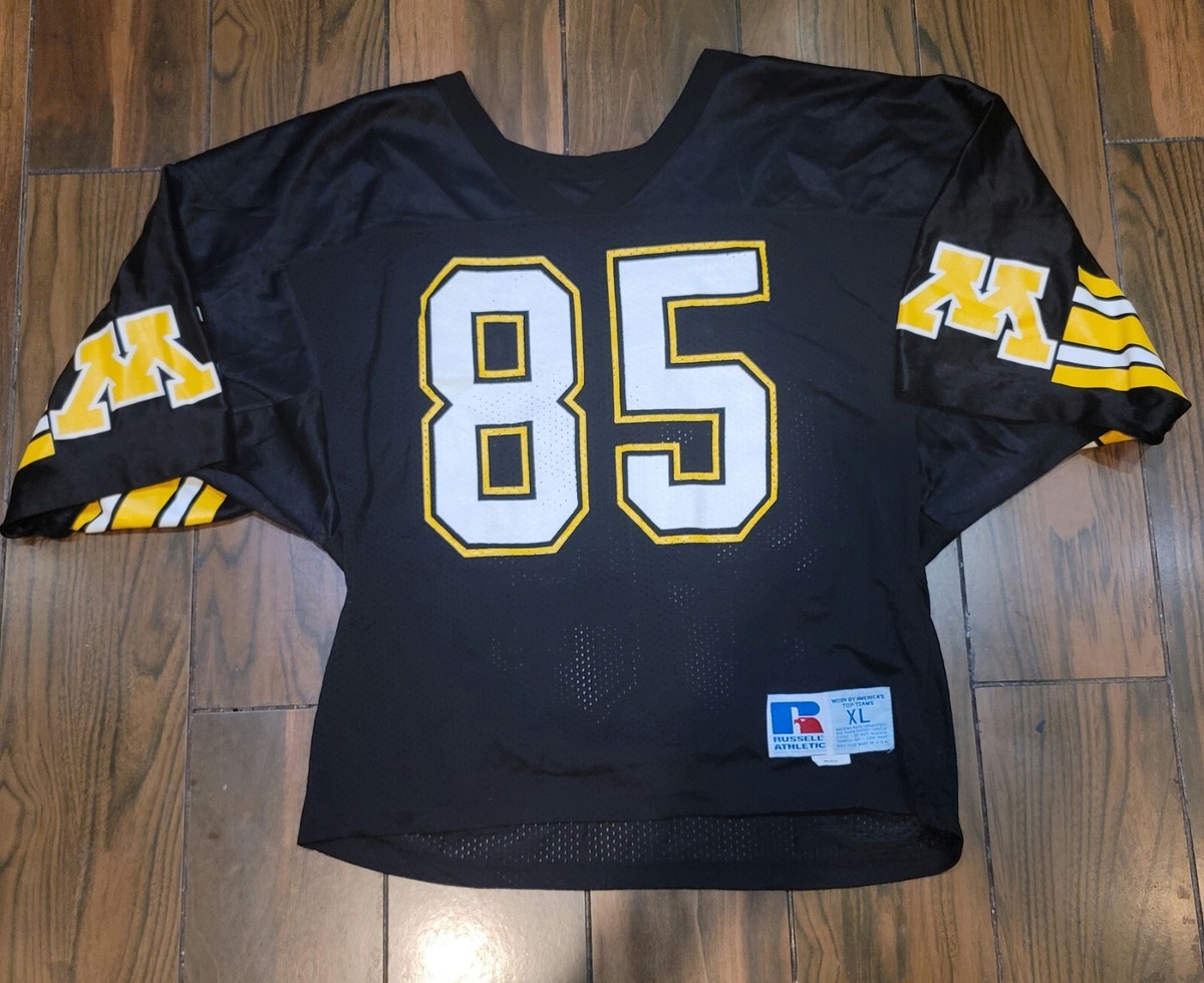 Vintage rare 80s Minnesota University Gopher Black Football Jersey