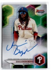 2023 Bowman's Best - Refractor Emaarion Boyd Auto Philadelphia Phillies #B23-EBD