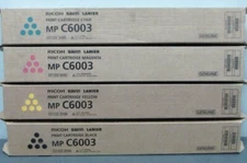 Ricoh Savin Lanier Toner FULL SET CYMK MP C6003 MP C5503 MP C4503 MP C6004 NEW