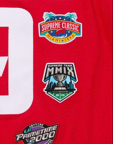 Supreme Championships Football Jersey (FW23) Red Size Large Embroidered Logo - Picture 4 of 9