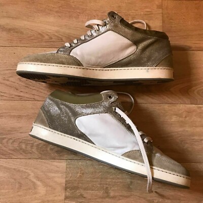 JIMMY CHOO Miami Sneaker SHOES WOMENS WHITE GREEN