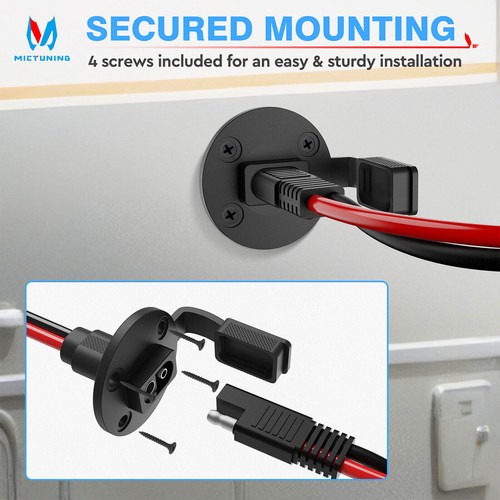 MICTUNING 5.5ft 10AWG Power SAE Socket Sidewall Port to SAE Cord Quick Connector - Zdjęcie 5 z 7