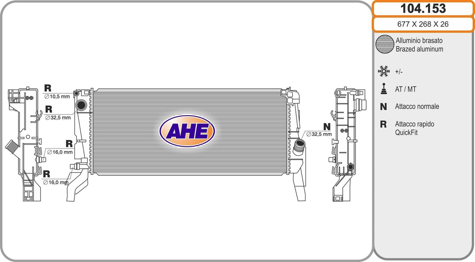 Radiateur eau moteur BMW X1 xDrive 25 i et Série 2 Active Tourer 225 i F45 F48
