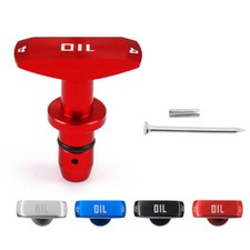 Car Universal Oil Dipstick Pull Handle Engine Oil Pullhandle Replacement Red
