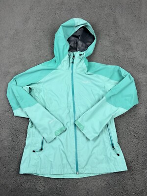 Eddie Bauer Jacket Womens Medium Blue First Ascent Zip Up Hiking - Main Image