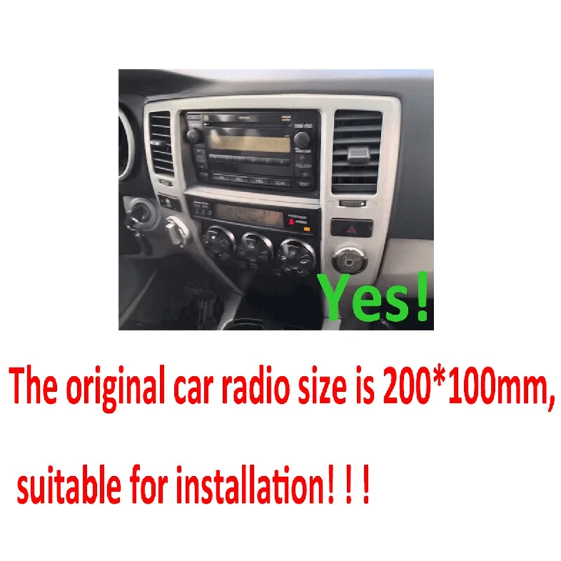 GPS 7" For Toyota 4Runner 2003-2009 Carplay Android Car Radio Head Unit 6G+128GB - Image 2 of 4