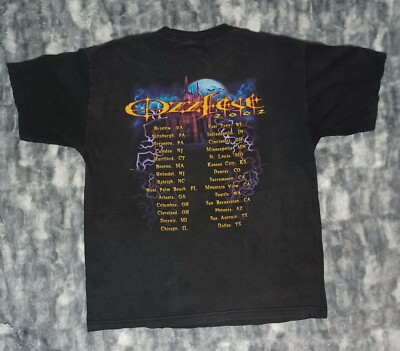 Vintage Hyland Ozzy Osbourne Ozzfest 2002 Concert Tour