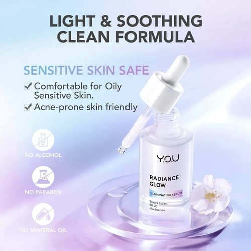 YOU Radiance Glow Illuminating Serum Brightening Vitamin C Niacinamide 20 ML #ND - Picture 2 of 6