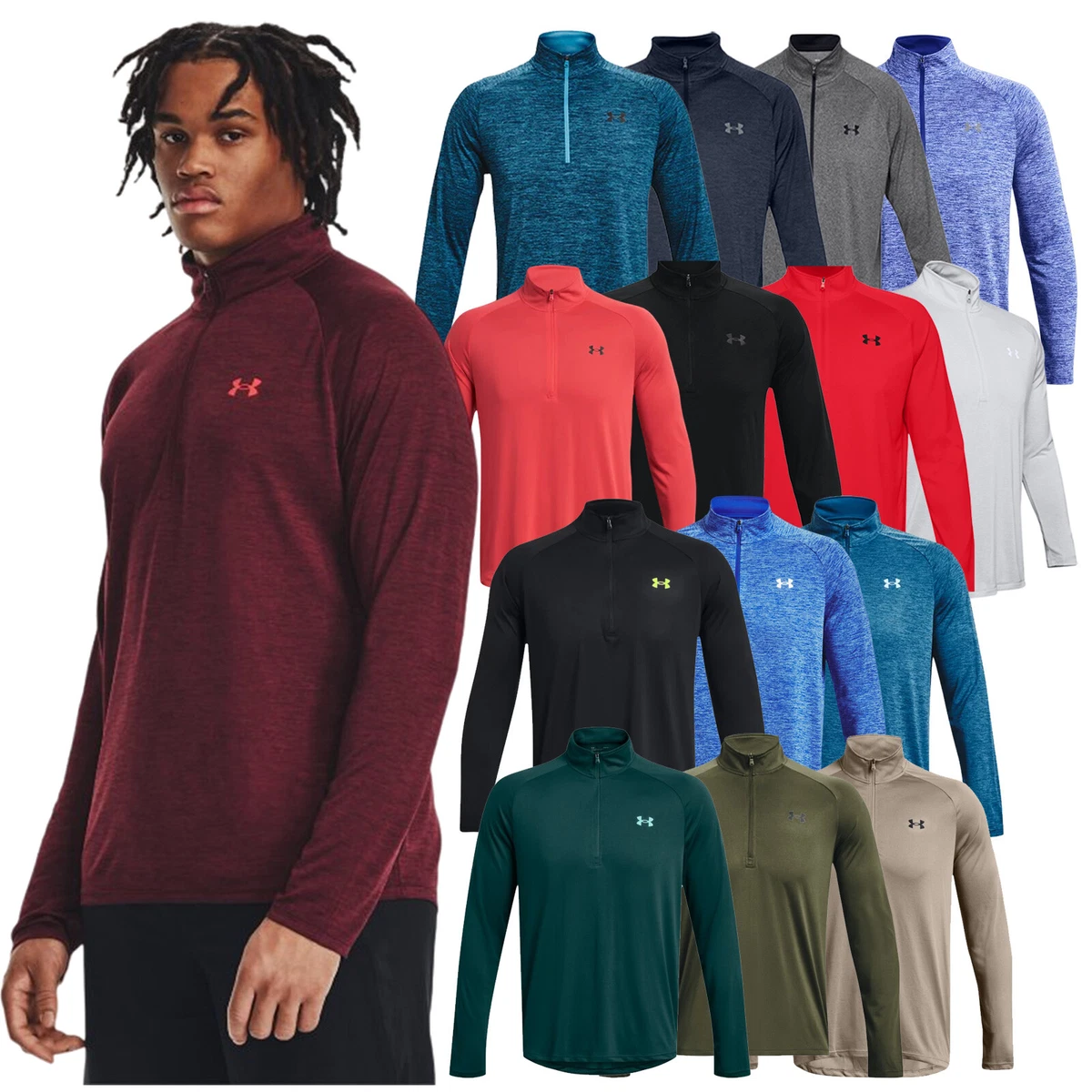 Under Armour, Tech Half Zip Top Mens