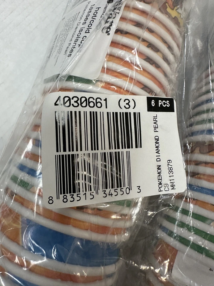 TAZAS DE PAPEL POKEMON VINTAGE 9 oz 48 quilates ~ suministros para fiestas de cumpleaños NUEVO Foto 4 de 4