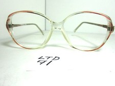 Vintage Diplomat Lana Red Clear Eyeglass Frame