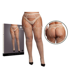 Medias pantimedias con tirantes trituradas talla grande ropa interior sexy lencería para mujeres
