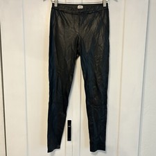 Aritzia Wilfred Free Women's Size Small Black Faux Leather Legging Pants