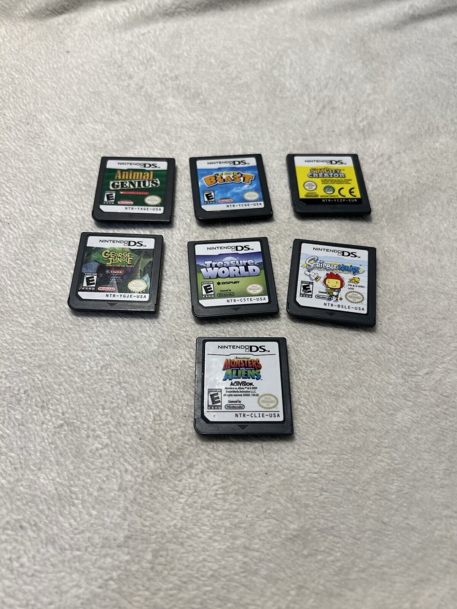 Nintendo DS games lot - bundle - 7 Games Treasure World Monsters