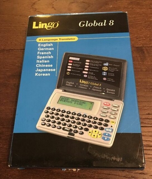 Lingo Global 8 Eight Language Mini Portable Electronic Translator for