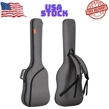 Electric Bass Guitar Bag Gig Bag Backpack Padded Soft Case 0.3 Inch Padding Ligh