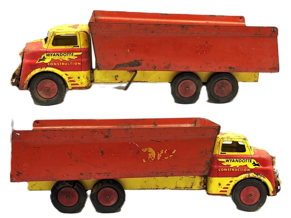 Camión de volteo de eje tándem construcción gigante WYANDOTTE 1950 de colección como está (209) Foto 2 de 4