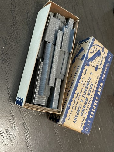 Vintage Staples Lot of 8 Boxes Complete/Incomplete Tot Heller Roberts Apex Speed - Afbeelding 8 van 11
