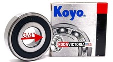 KOYO 6204 2RS 3/4'' BALL BEARING, RUBBER SEALED SPECIAL BORE 3/4'' x 47 X 14 mm.